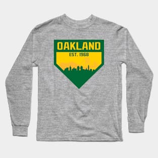 Oakland Home Plate Skyline Long Sleeve T-Shirt